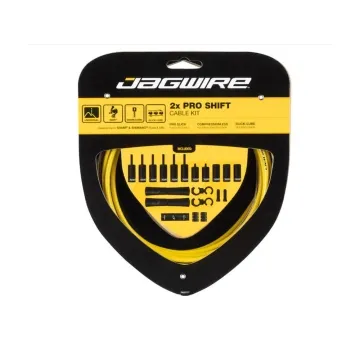 Jagwire Pro Shift 2x Shift Cable Set Road/MTB yellow
