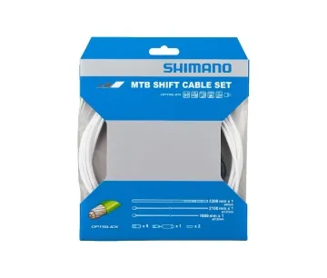 Shimano MTB Cable Set FR + RB | SP41 OPTISLICK coated white