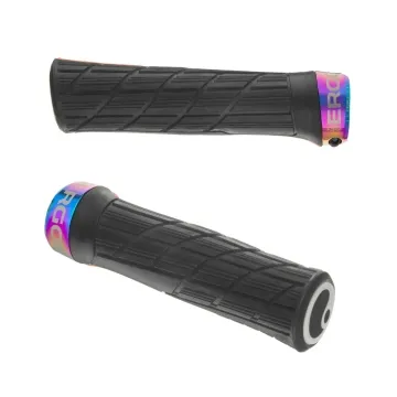 Ergon GE1 Evo Slim Factory Lock-On Handlebar Grips 30mm Frozen Stealth - Oil Slick
