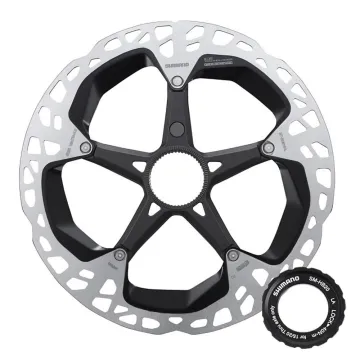 Shimano XTR Ice Tech brake disc RT-EM910-E Centerlock 203 mm with external magnetic locking mechanism