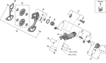 Spare parts Shimano XTR RD-M9100 rear derailleur
