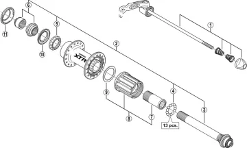 Shimano XTR FH-M970 Rear Hub Spare Part | Left Sealing Ring No. 10 – sold out