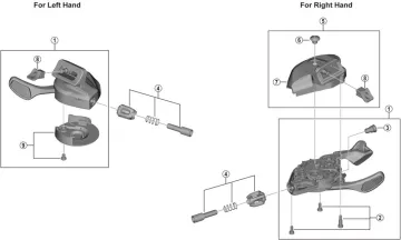Shimano Deore XT SL-M8100-I / SLX SL-M7100-I Shift Lever Spare Part | Mounting Nut No. 8