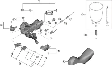 Spare parts: Shimano DURA-ACE ST-R9120 shift-brake lever