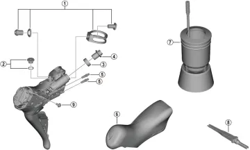 Spare parts: Shimano DURA-ACE Di2 ST-R9270 shift-brake lever