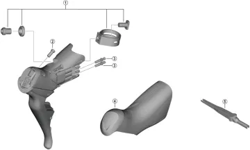 Spare parts: Shimano Ultegra Di2 ST-R8150 shift-brake lever