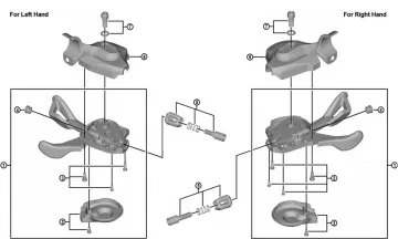 Shimano SLX SL-M7000-I Shift Lever Spare Part | 11-speed right-hand bracket No. 6