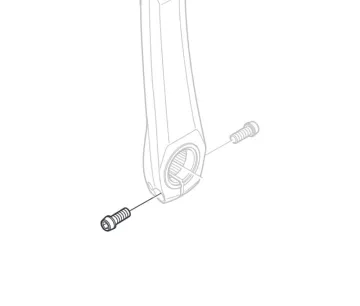Shimano DURA-ACE FC-R9200 / FC-R9200-P / Ultegra FC-R8100 Crank Spare Part | Clamping Screw Crank Arm