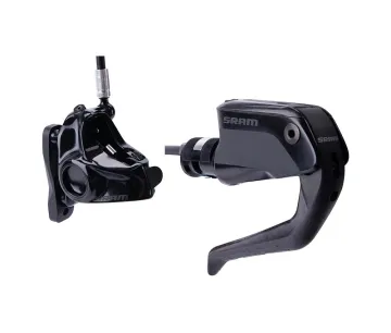 Sram S900 TT Aero HRD brake lever + flat-mount disc brake (rear wheel)