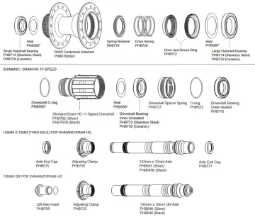 Chris King R45D Rear Hub Spare Part | O-Ring Kit