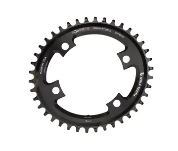 Wolf Tooth Drop Stop B Oval Chainring – Sram asymmetrical 107mm bolt circle 9-12-speed 42 teeth