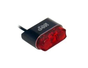 Schmidt’s SON rear light mudguard 190cm cable wide profile colour black glass red