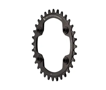 Wolf Tooth Drop Stop A Chainring - Shimano XTR 96mm bolt circle, asymmetrical, 9-12-speed, 34 teeth