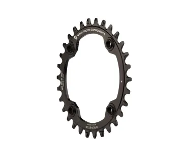 Wolf Tooth Drop Stop A Chainring - Shimano Deore XT / SLX 96mm bolt pattern, symmetrical, 9-12-speed, 30 teeth