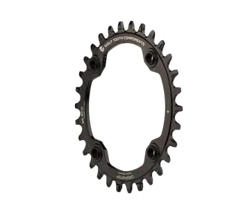 Wolf Tooth Drop Stop A Chainring - Shimano Deore XT / SLX 96mm bolt pattern, symmetrical, 9-12-speed, 32 teeth