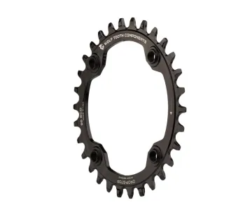 Wolf Tooth Drop Stop A Chainring - Shimano Deore XT / SLX 96mm bolt pattern, symmetrical, 9-12-speed, 34 teeth