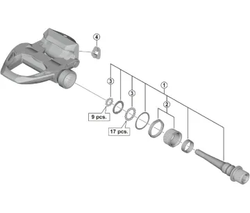 Spare parts: Shimano DURA-ACE PD-R9100 pedal