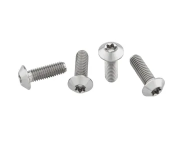 Wolf Tooth Titanium Bottle Cage Screw Set – M5x15mm Pan Head, Silver – Remaining stock