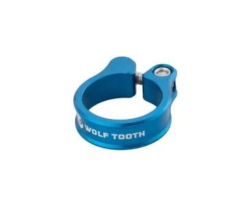 Wolf Tooth Seatpost Clamp – 38.6 mm, threaded, blue