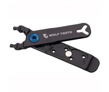 Wolf Tooth Pack Pliers Multitool – Master Link Combo black-blue