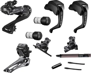 Shimano Ultegra TT Di2 Upgrade Kit R8170/R9180 Disc Brake Mount, complete 12x2-speed