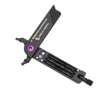 Wolf Tooth 8-Bit System Pliers Multitool – Bit holder / Chain lock pliers / Spoke + valve wrench – purple