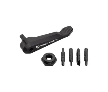 Wolf Tooth Axle Handle Multitool – Bit Holder / Plug-in Lever – black