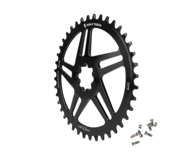 Wolf Tooth Drop-Stop B Chainring 9-12-speed - Sram / Quarq Direct Mount 6mm Offset 44 Teeth