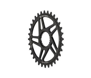 Wolf Tooth Drop-Stop ST Chainring HG+ 12-speed - Shimano Direct Mount 3 mm offset 30 teeth