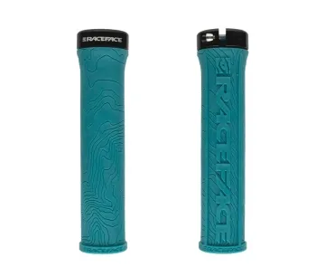 Race Face Half Nelson Lock On Handlebar Grips 29 mm Colour: turquoise