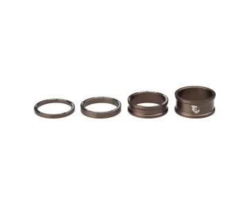Wolf Tooth Headset Spacer Set – 1 1/8 inch, 4 pieces, aluminium, espresso