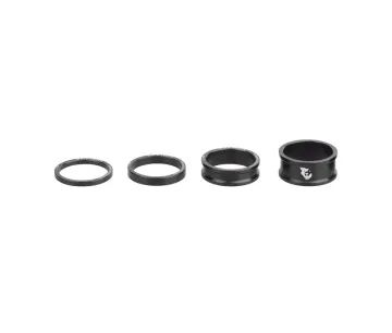 Wolf Tooth Headset Spacer Set – 1 1/8 inch, 4 pieces, black aluminium