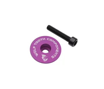 Wolf Tooth Ahead Cap - 1 1/8 inch | Height 1 mm Aluminium purple