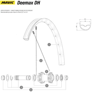 Spare parts for Mavic Deemax DH 27.5-inch wheelset, 2018 model