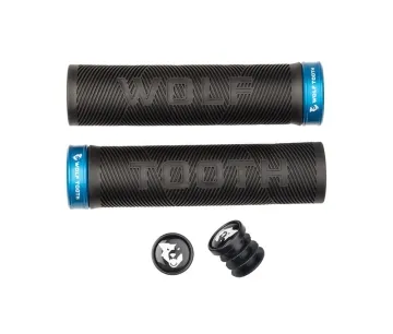 Wolf Tooth Echo Lock On Handlebar Grips 32mm Colour: blue/black