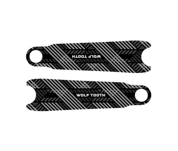 Wolf Tooth Crank Arm Protector – 190x49.2mm self-adhesive film, black patterned