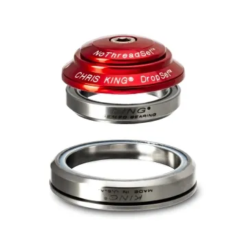 Chris King DropSet 3 Tapered Headset 1 1/8 - 1.5 inch red | red IS41/28.6 - IS52/40