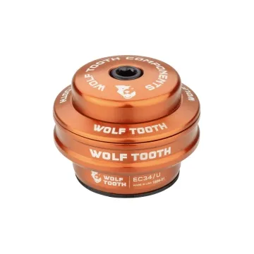 Wolf Tooth Performance Headset Upper Cup 1 1/8 inch | EC34 / 28.6 mm Height 16 mm orange