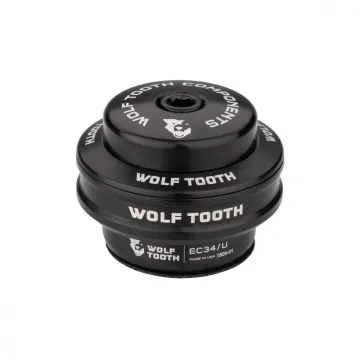 Wolf Tooth Premium Headset Upper Cup 1 1/8 inch | EC34 / 28.6 mm Height 16 mm Black