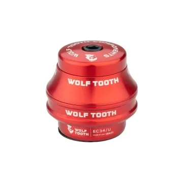 Wolf Tooth Premium Headset Upper Cup 1 1/8 inch | EC34 / 28.6 mm Height 25 mm Red