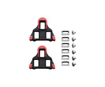 Shimano SPD SL Pedal Cleats | SH-SM10 Red 0-Degree Set