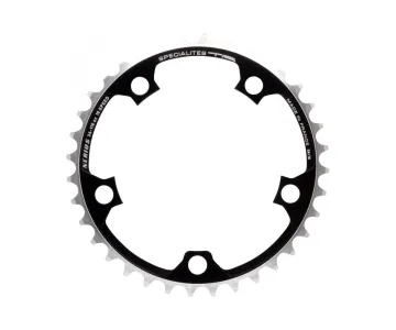TA Specialite Nerius Campagnolo Compact 10-speed chainring, black, 110 mm inner ring, 38 teeth