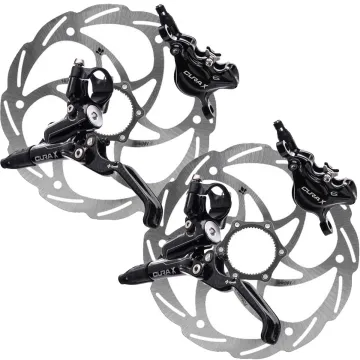 Disc Set Formula Cura X Disc Brakes Black + Monolitic Discs Centerlock