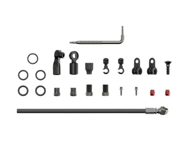 Sram Road Disc Brake Hose 200 cm 90-degree / Banjo Connection Flatmount Black