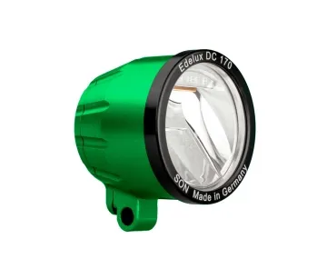 Schmidt Son Edelux DC 170 E-bike lamp, green