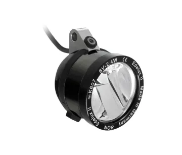 Schmidt Son Edelux II bicycle lamp for hanging installation, black, 140 cm cable, 100 lux