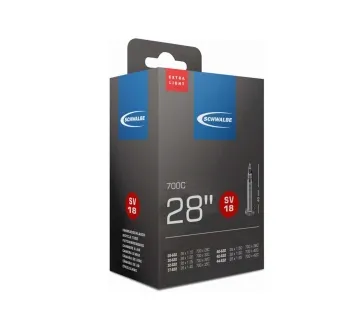 Schwalbe SV 18 Extra Light Inner Tube | All-road – Gravel 28-inch 28-47 x 622 Sclaverand valve 40 mm – Remaining stock