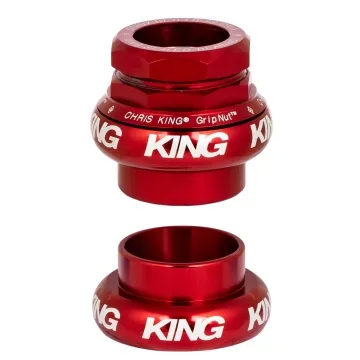 Chris King GripNut headset red | EC30 red 1-inch thread