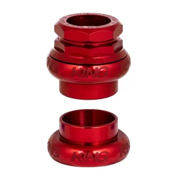 Chris King GripNut EC 34 Headset | Sotto Voce red 1 1/8 inch thread