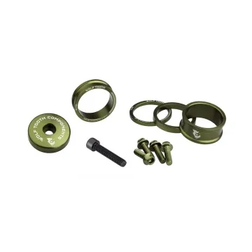 Wolf Tooth Bling Kit 1 1/8 inch | coloured tuning set, olive